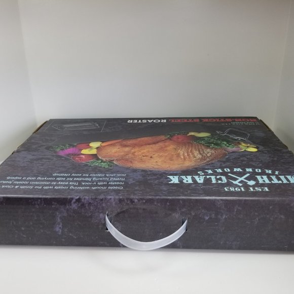 Smith and Clark ironworks non-stick steel roaster brand new - Picture 3 of 12